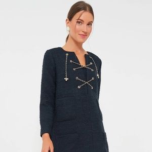 Tuckernuck Navy Tie Tweed Kelly Dress